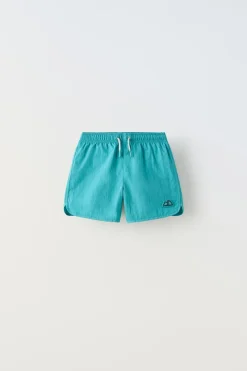 Niños ZARA 6 - 14 Años·Accesorios<6-14 AÑOS/ BERMUDA BAÑO LISO SALMON RIVER