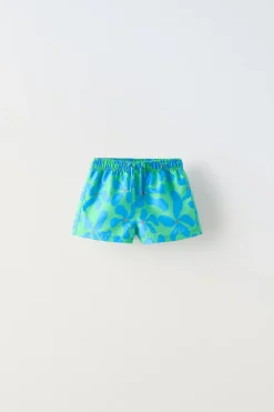 Niños ZARA 1½ - 6 Años·Accesorios<2-6 AÑOS/ BERMUDA DE BAÑO ESTAMPADO FLOR