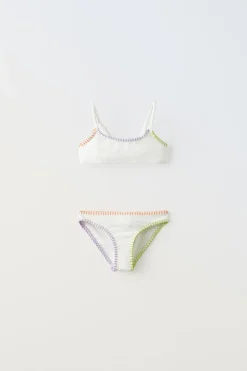 Niños ZARA 6 - 14 Años·Accesorios<6-14 AÑOS/ BIKINI ACABADOS CONTRASTE