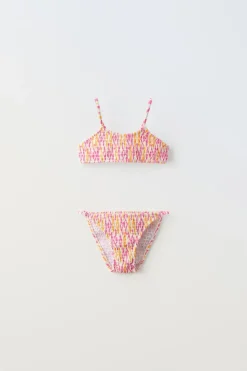 Niños ZARA 6 - 14 Años·Accesorios<6-14 AÑOS/ BIKINI ESTAMPADO GOMAS