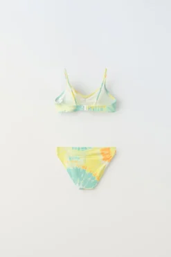 Niños ZARA 6 - 14 Años·Accesorios<6-14 AÑOS/ BIKINI TEXTURA TIE DYE CONCHAS