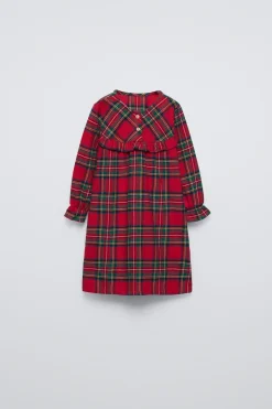 Niños ZARA 1½ - 6 Años·Pijamas<3-6 AÑOS/ CAMISÓN FRANELA CUADROS