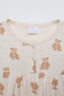 Niños ZARA 6 - 14 Años·Pijamas<6-14 AÑOS/ CAMISÓN OSITOS