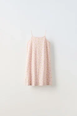 Niños ZARA 1½ - 6 Años·Pijamas<3-6 AÑOS/ CAMISÓN TIRANTES FLORES