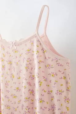Niños ZARA 1½ - 6 Años·Pijamas<3-6 AÑOS/ CAMISÓN TIRANTES FLORES