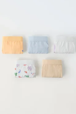 Niños ZARA 1½ - 6 Años·Ropa Interior / Calcetines|Accesorios / Zapatos / 0 - 14 Años<3-6 AÑOS/ PACK CINCO BÓXER ANIMALITOS