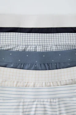 Niños ZARA 6 - 14 Años·Ropa Interior / Calcetines<6-14 AÑOS/ PACK CINCO BÓXER CUADROS Y RAYAS