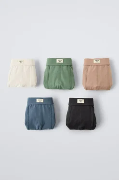Niños ZARA 6 - 14 Años·Ropa Interior / Calcetines<6-14 AÑOS/ PACK CINCO BÓXER ETIQUETA