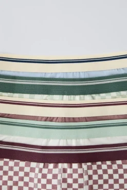 Niños ZARA 6 - 14 Años·Ropa Interior / Calcetines<6-14 AÑOS/ PACK CINCO BÓXERS DAMERO