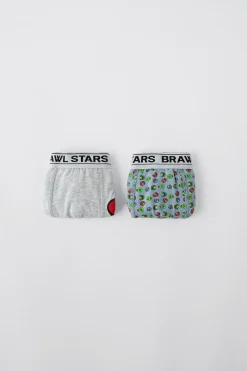 Niños ZARA 6 - 14 Años·Ropa Interior / Calcetines<8-14 AÑOS/ PACK DOS BÓXER BRAWL STARS © SUPERCELL OY