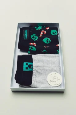 Niños ZARA 6 - 14 Años·Ropa Interior / Calcetines<6-14 AÑOS/ PACK DOS BÓXER MINECRAFT © MOJANG AB. ™