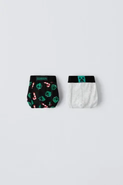 Niños ZARA 6 - 14 Años·Ropa Interior / Calcetines<6-14 AÑOS/ PACK DOS BÓXER MINECRAFT © MOJANG AB. ™