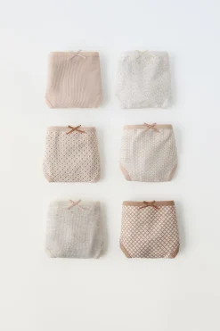 Niños ZARA 1½ - 6 Años·Ropa Interior / Calcetines<2-6 AÑOS/ PACK SEIS BRAGUITAS