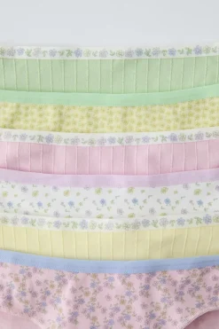 Niños ZARA 6 - 14 Años·Ropa Interior / Calcetines<6-14 AÑOS/ PACK SEIS BRAGUITAS ESTRUCTURA FLORES