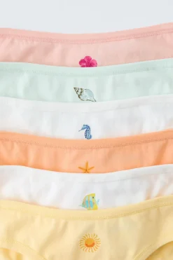 Niños ZARA 6 - 14 Años·Ropa Interior / Calcetines<6-14 AÑOS/ PACK SEIS BRAGUITAS MAR