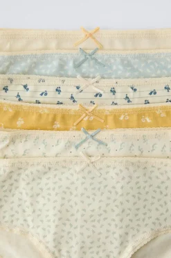 Niños ZARA 1½ - 6 Años·Ropa Interior / Calcetines<2-6 AÑOS/ PACK SEIS BRAGUITAS FLORES
