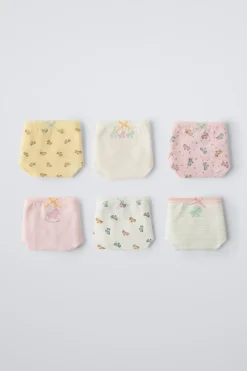 Niños ZARA 1½ - 6 Años·Ropa Interior / Calcetines<2-6 AÑOS/ PACK SEIS BRAGUITAS UNICORNIOS