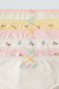 Niños ZARA 1½ - 6 Años·Ropa Interior / Calcetines<2-6 AÑOS/ PACK SEIS BRAGUITAS UNICORNIOS