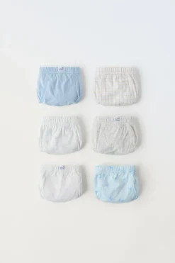 Niños ZARA 1½ - 6 Años·Ropa Interior / Calcetines|Accesorios / Zapatos / 0 - 14 Años<2-6 AÑOS/ PACK SEIS SLIPS PALMERAS