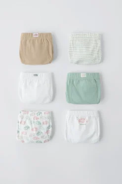 Niños ZARA 1½ - 6 Años·Ropa Interior / Calcetines|Accesorios / Zapatos / 0 - 14 Años<2-6 AÑOS/ PACK SEIS SLIPS SAFARI