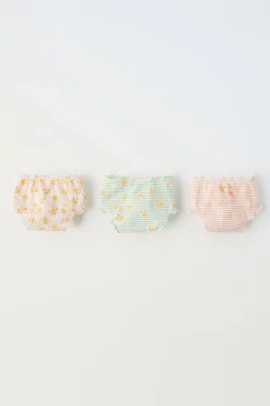 Niños ZARA 6 - 14 Años·Ropa Interior / Calcetines<6-14 AÑOS/ PACK TRES BRAGUITAS ESTAMPADO BOHO