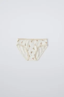 Niños ZARA 6 - 14 Años·Ropa Interior / Calcetines<6-14 AÑOS/ PACK TRES BRAGUITAS POINTELLE OSOS