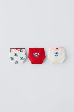 Niños ZARA 6 - 14 Años·Ropa Interior / Calcetines<6-14 AÑOS/ PACK TRES BRAGUITAS LILO & STITCH © DISNEY