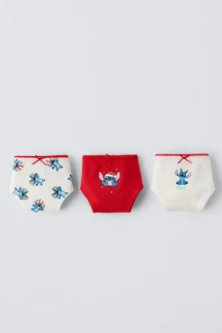 Niños ZARA 6 - 14 Años·Ropa Interior / Calcetines<6-14 AÑOS/ PACK TRES BRAGUITAS LILO & STITCH © DISNEY