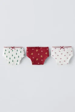 Niños ZARA 1½ - 6 Años·Ropa Interior / Calcetines<2-6 AÑOS/ PACK TRES BRAGUITAS ESTAMPADO