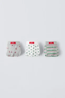 Niños ZARA 1½ - 6 Años·Ropa Interior / Calcetines<3-6 AÑOS/ PACK TRES BÓXER ESTAMPADOS