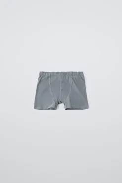 Niños ZARA 6 - 14 Años·Ropa Interior / Calcetines<6-14 AÑOS/ PACK TRES BÓXER RAYAS BOTONES