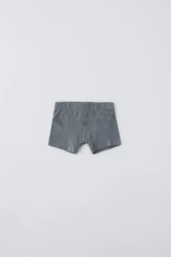 Niños ZARA 1½ - 6 Años·Ropa Interior / Calcetines|Accesorios / Zapatos / 0 - 14 Años<2-6 AÑOS/ PACK TRES BÓXER RAYAS BOTONES