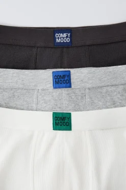 Niños ZARA 6 - 14 Años·Ropa Interior / Calcetines<6-14 AÑOS/ PACK TRES BÓXER RIB ETIQUETA