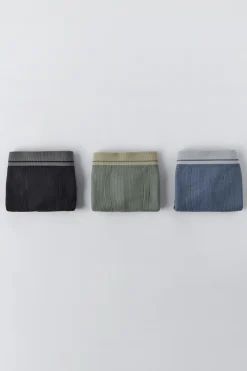 Niños ZARA 6 - 14 Años·Ropa Interior / Calcetines<8-14 AÑOS/ PACK TRES BÓXER SEAMLESS