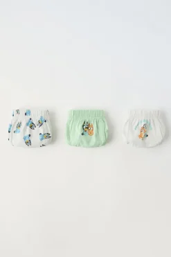 Niños ZARA 1½ - 6 Años·Licencias|1½ - 6 Años·Ropa Interior / Calcetines<2-6 AÑOS/ PACK TRES SLIPS BLUEY © LUDO STUDIO