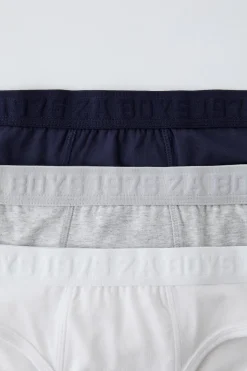 Niños ZARA 6 - 14 Años·Ropa Interior / Calcetines<6-14 AÑOS/ PACK TRES SLIPS TEXTO