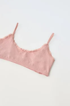 Niños ZARA 6 - 14 Años·Ropa Interior / Calcetines<9-14 AÑOS/ PACK TRES TOPS ESTRUCTURA