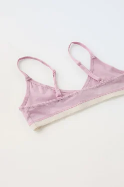 Niños ZARA 6 - 14 Años·Ropa Interior / Calcetines<9-14 AÑOS/ PACK TRES TOPS RIB LAZO