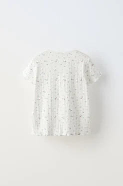 Niños ZARA 6 - 14 Años·Pijamas<6-14 AÑOS/ PIJAMA CALADOS FLORECITAS