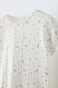 Niños ZARA 6 - 14 Años·Pijamas<6-14 AÑOS/ PIJAMA CALADOS FLORECITAS