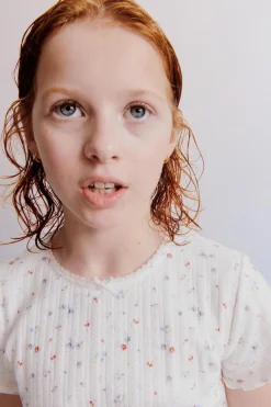 Niños ZARA 6 - 14 Años·Pijamas<6-14 AÑOS/ PIJAMA CALADOS FLORECITAS