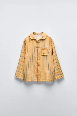 Niños ZARA 1½ - 6 Años·Pijamas|1½ - 6 Años·Pijamas<3-6 AÑOS/ PIJAMA CAMISERO RAYAS