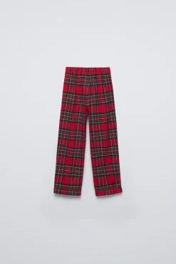 Niños ZARA 1½ - 6 Años·Pijamas|1½ - 6 Años·Pijamas<3-6 AÑOS/ PIJAMA CUADROS FRANELA