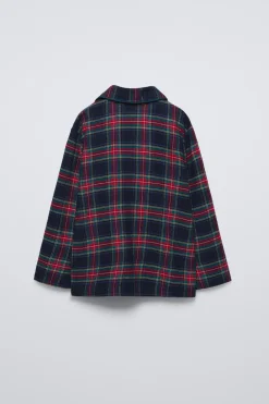 Niños ZARA 6 - 14 Años·Pijamas|6 - 14 Años·Pijamas<6-14 AÑOS/ PIJAMA CUADROS FRANELA