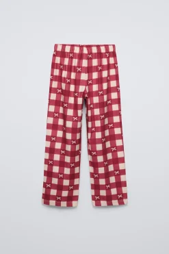 Niños ZARA 6 - 14 Años·Pijamas<6-14 AÑOS/ PIJAMA CUADROS LAZO FLOCK