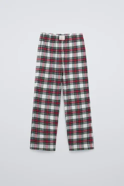 Niños ZARA 6 - 14 Años·Pijamas|6 - 14 Años·Pijamas<6-14 AÑOS/ PIJAMA CUADROS ÁRBOL