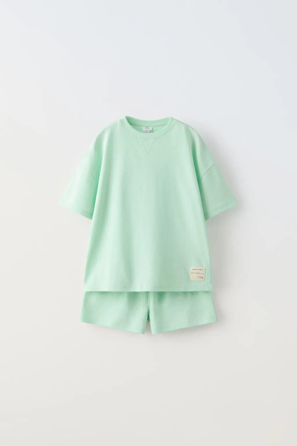 Niños ZARA 6 - 14 Años·Pijamas|6 - 14 Años·Pijamas<6-14 AÑOS/ PIJAMA ETIQUETA CAMISETA Y BERMUDA