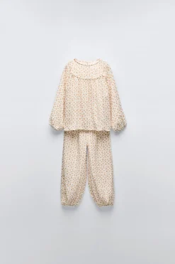 Niños ZARA 1½ - 6 Años·Pijamas<3-6 AÑOS/ PIJAMA FLORES