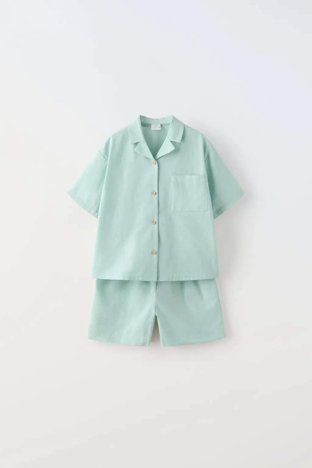 Niños ZARA 6 - 14 Años·Pijamas|6 - 14 Años·Pijamas<6-14 AÑOS/ PIJAMA LISO ETIQUETA