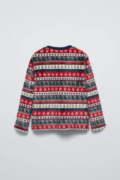 Niños ZARA 6 - 14 Años·Pijamas|6 - 14 Años·Pijamas<6-14 AÑOS/ PIJAMA POLAR GRECA